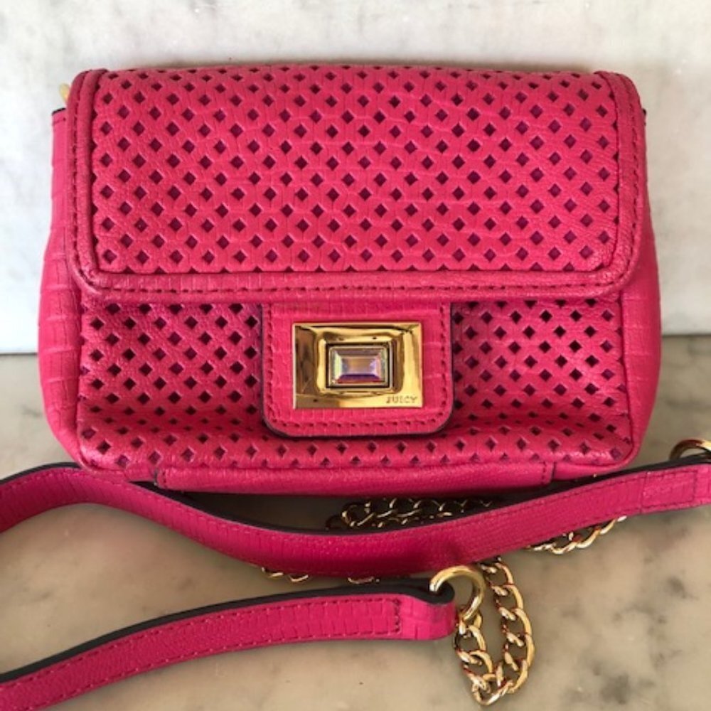 JUICY COUTURE Pink Gold Chain Crossbody Mini G Bag 2013 - Picture 5 of 15